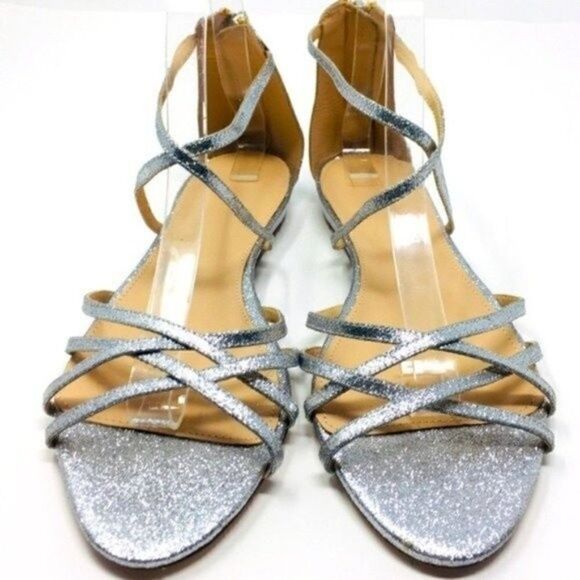 J crew silver glitter gladiator sandal 10 BoxK - Picture 6 of 6